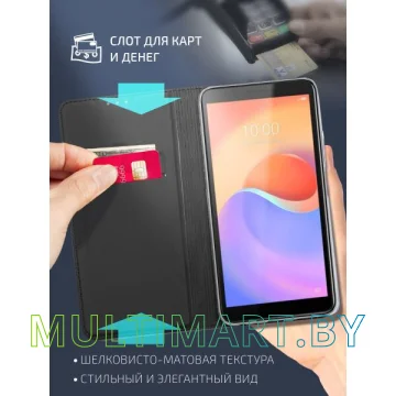 Чехол для телефона Akami Book case series для ZTE Blade A31 NFC (28240) (черный) картинка 4